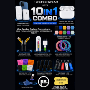 RStechwear 10in1 Mobile Accessories Combo Kit
