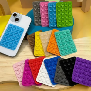 Silicone Sticky Grip Phone Holder Multicolor pack 2