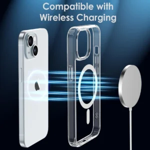 Iphone 15 Anti-Yellow Magsafe Clear Transparent Cover