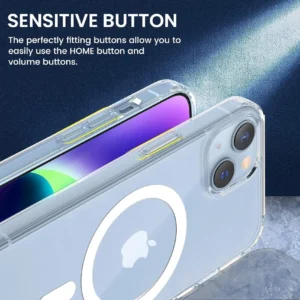 Iphone 15 Anti-Yellow Magsafe Clear Transparent Cover