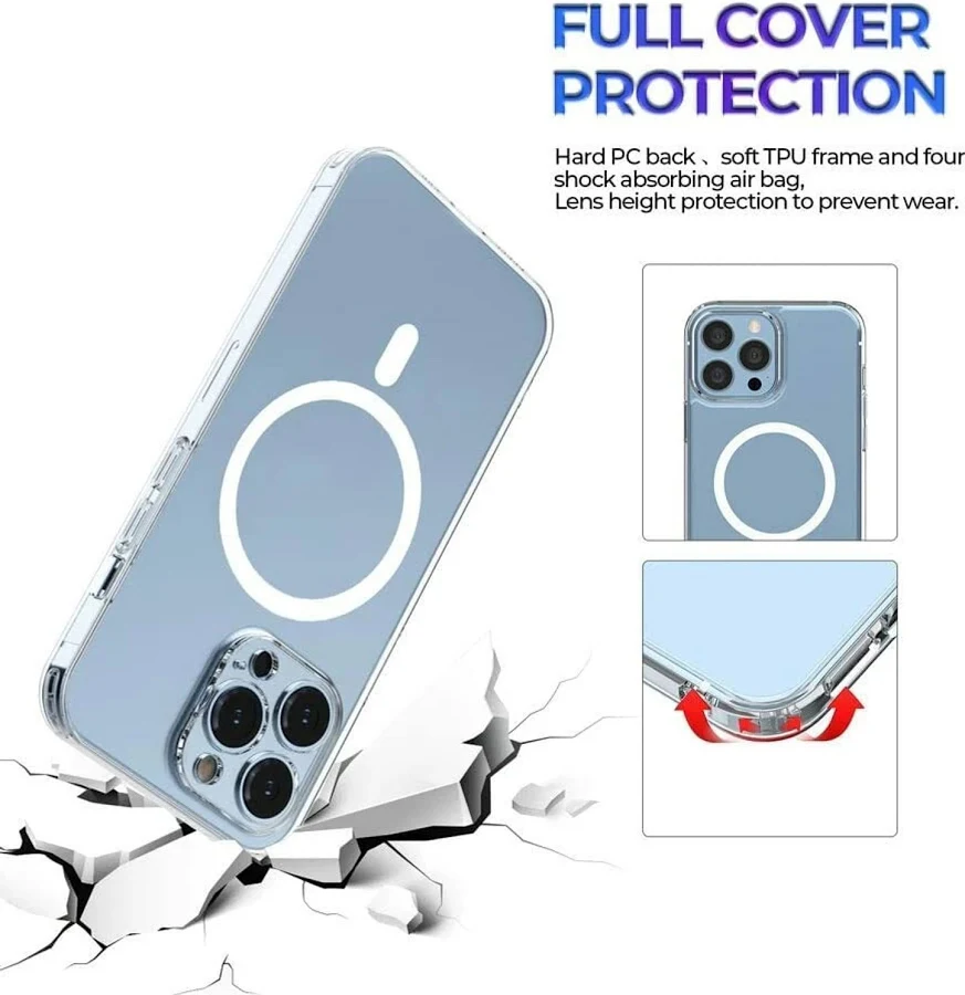 iPhone 12 Pro Max Anti-Yellow Magsafe Clear Case 5 iPhone 12 Pro Max Anti-Yellow Magsafe Clear Case