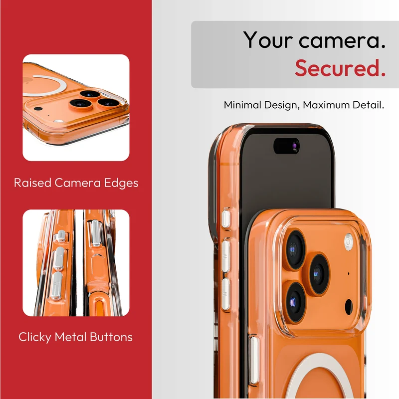 iPhone 17 Pro Max Transparent Cover Clear Anti-Yellow MagSafe Case 5 iPhone 17 Pro Max Transparent Cover Clear Anti-Yellow MagSafe Case