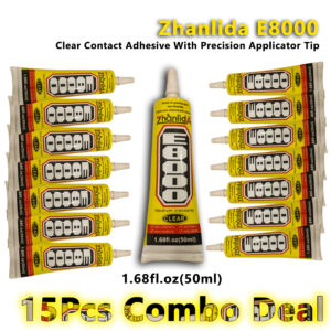 Zhanlida E8000 50ml Glue 15pcs Combo Pack